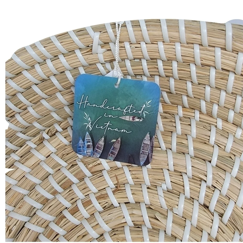 New Home Essentials Round Natural Seagrass Large Baskets - 3-Piece Set